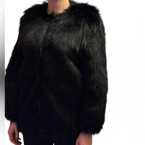 H&M Black Teddy Jacket - Picture 5 of 8